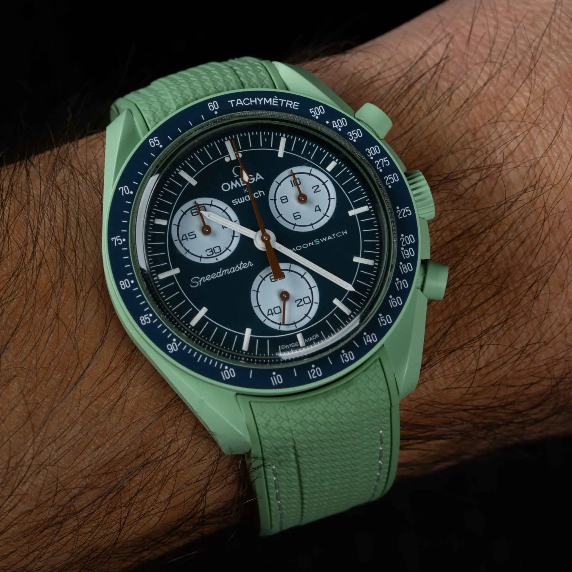 Rubber strap for Omega X Moonswatch - Monaco - Tellus - Image 3