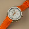 Rubber strap for Omega X Moonswatch - Monaco - Orange