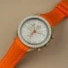 Rubber strap for Omega X Moonswatch - Monaco - Orange
