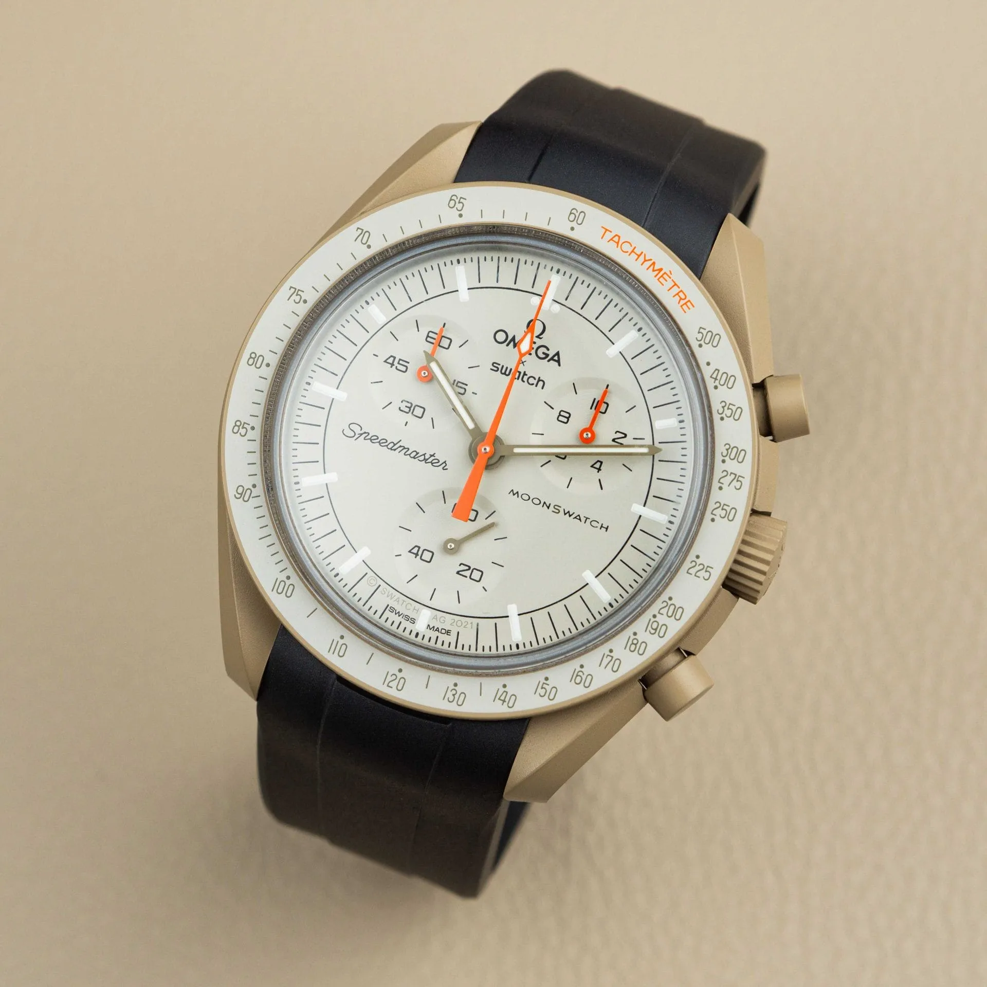 Klockarmband till Omega X Moonswatch - Svart - Image 2