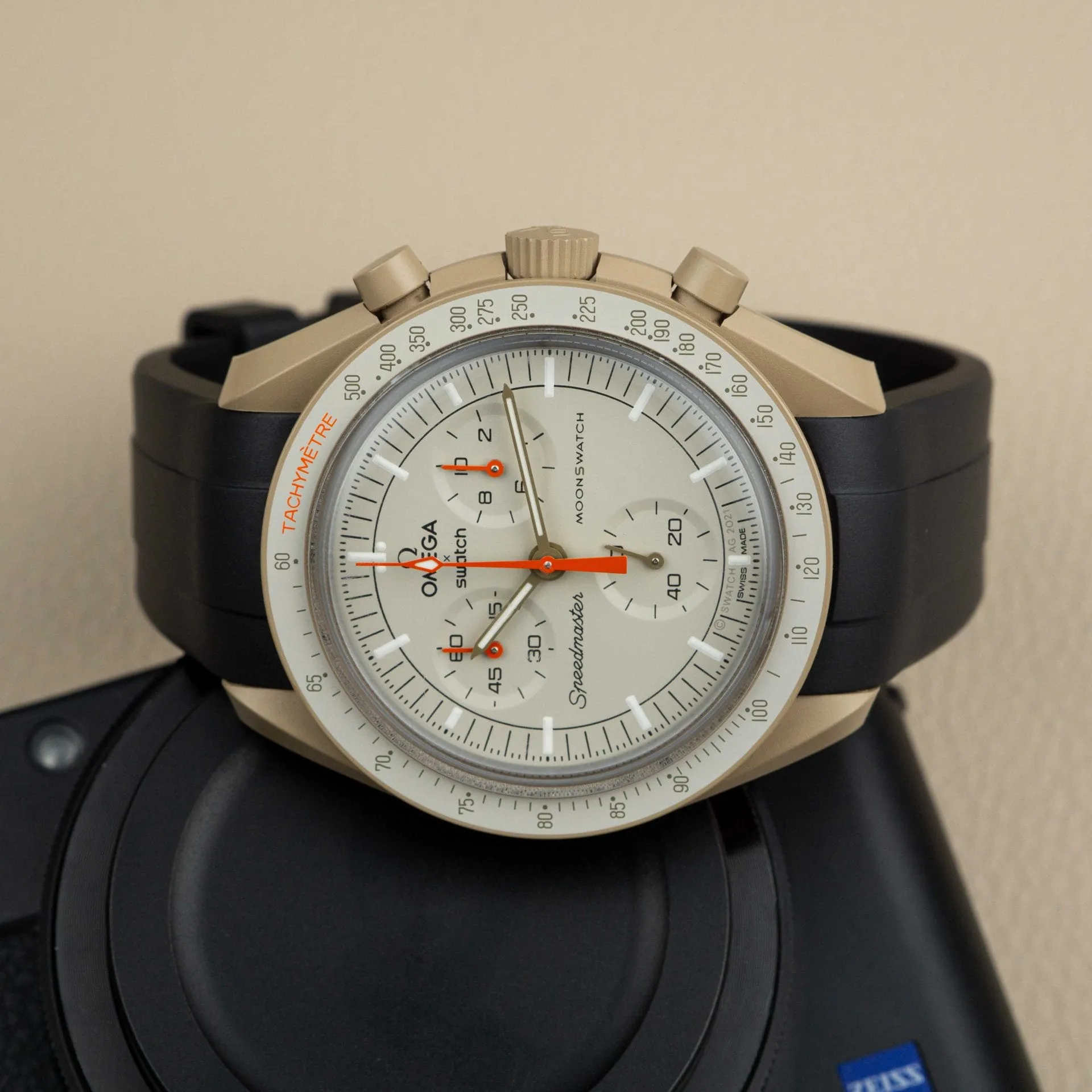 Klockarmband till Omega X Moonswatch - Svart - Image 5