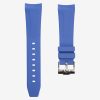Blue rubber strap for swatch x Blancpain Fifty Fathoms