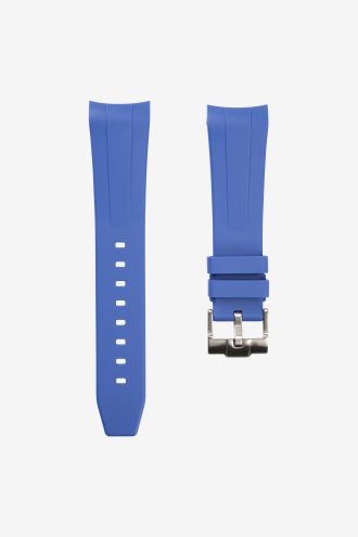Blue rubber strap for swatch x Blancpain Fifty Fathoms