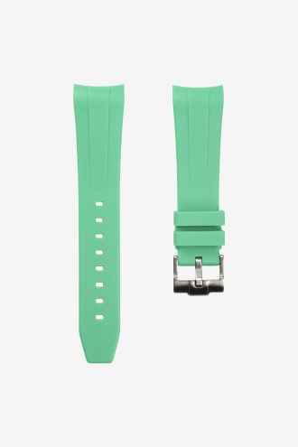 Green rubber strap for swatch x Blancpain Fifty Fathoms