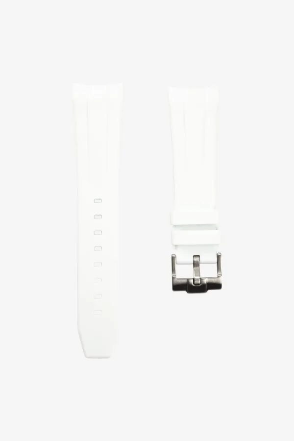 Vitt gummiband till swatch x Blancpain Fifty Fathoms