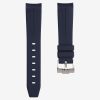 Navy rubber strap for swatch x omega moonswatch