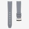 Dark grey rubber strap for swatch x omega moonswatch