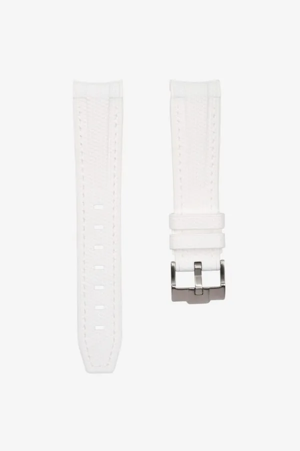 Klockarmband till Omega X Moonswatch - Monaco - Vit
