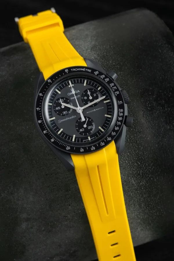 Klockarmband till Omega X Moonswatch - Grand Prix - Gul - Image 3
