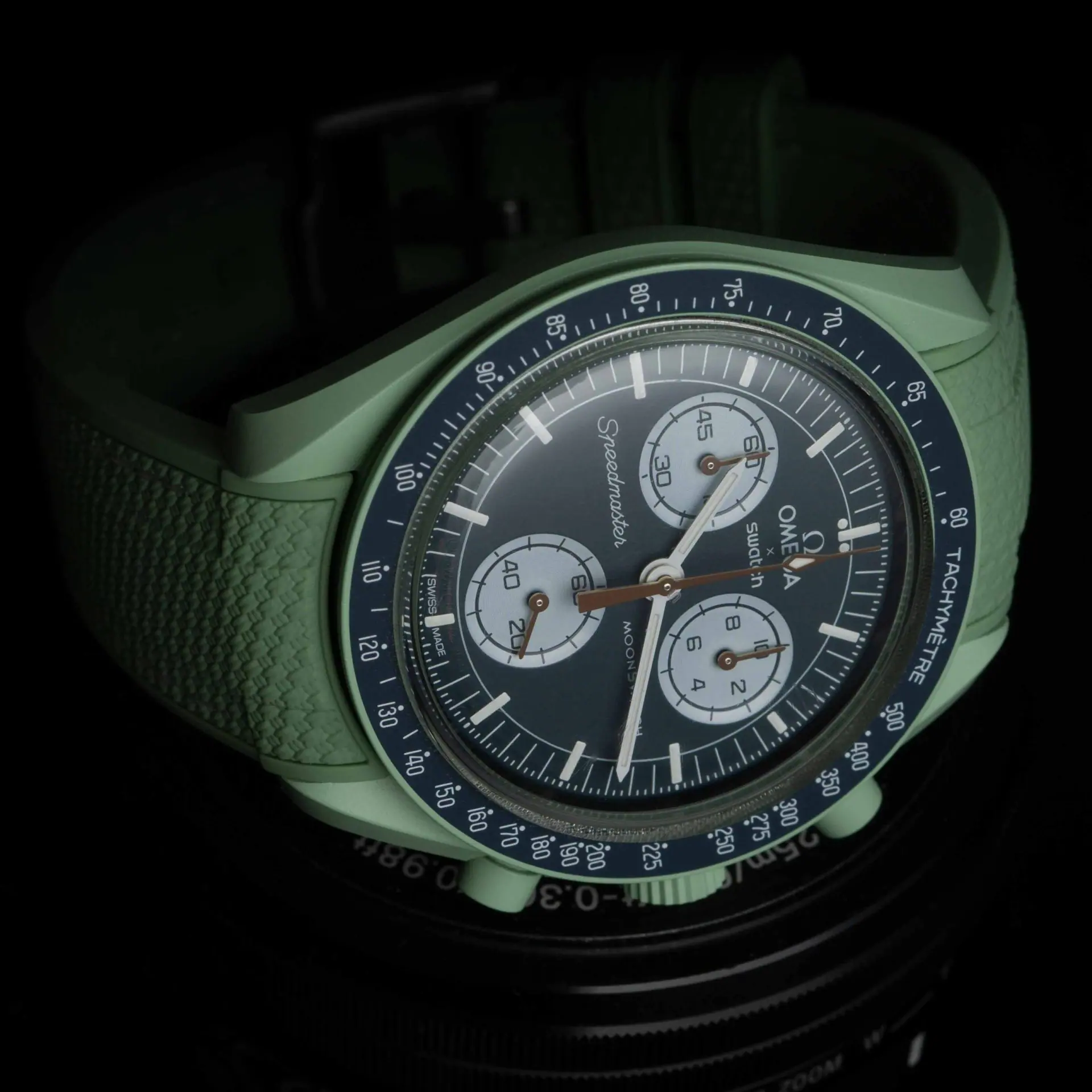 Rubber strap for Omega X Moonswatch - Monaco - Tellus - Image 9