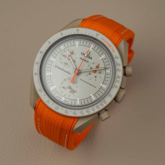 Rubber strap for Omega X Moonswatch - Monaco - Orange