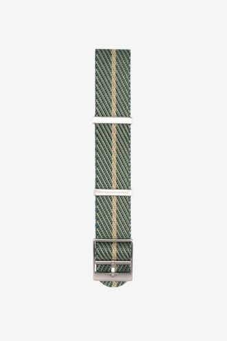 Green nato strap with stripes
