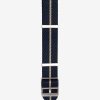 Navy blue nato strap with stripes