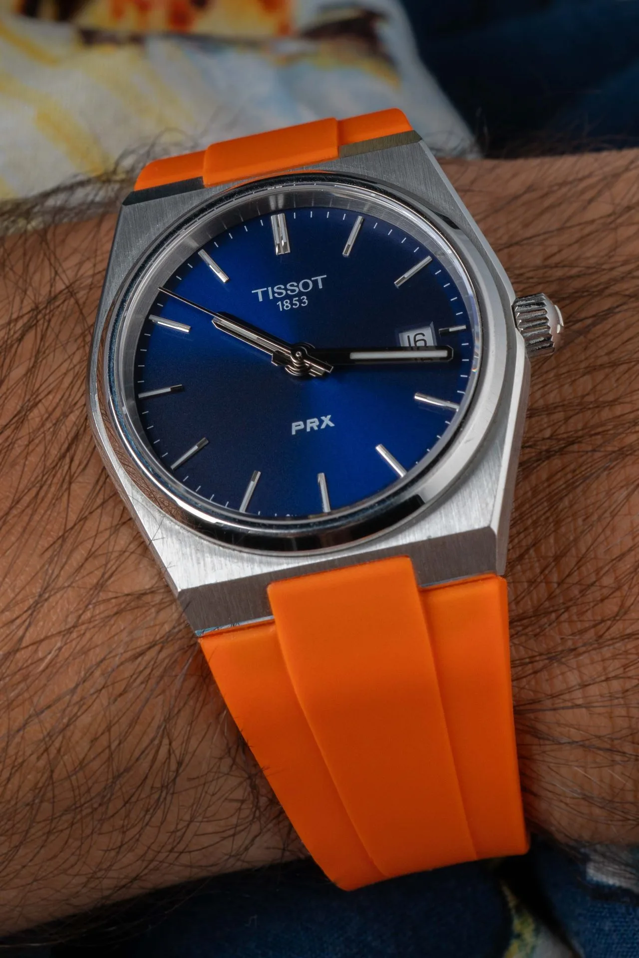 Orange Targa Rubber Strap For PRX