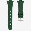 Green rubber strap for Tissot PRX