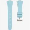 Light Blue rubber strap for Tissot PRX