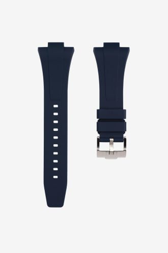 Navy rubber strap for Tissot PRX
