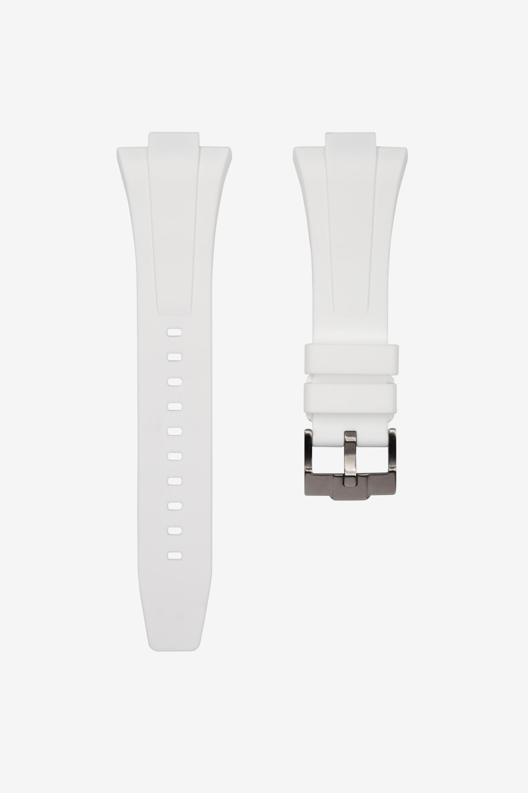 White rubber strap for Tissot PRX