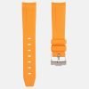 Orange rubber strap for swatch x omega moonswatch