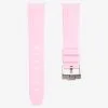 Pink rubber strap for swatch x omega moonswatch