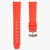 Red rubber strap for swatch x omega moonswatch