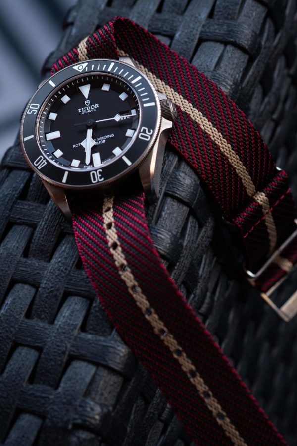 Red striped Nato Strap