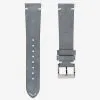 Grey suede watch strap