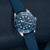 Tudor Black Bay 58 + Navy Blue Straight End Rubber Watch Strap