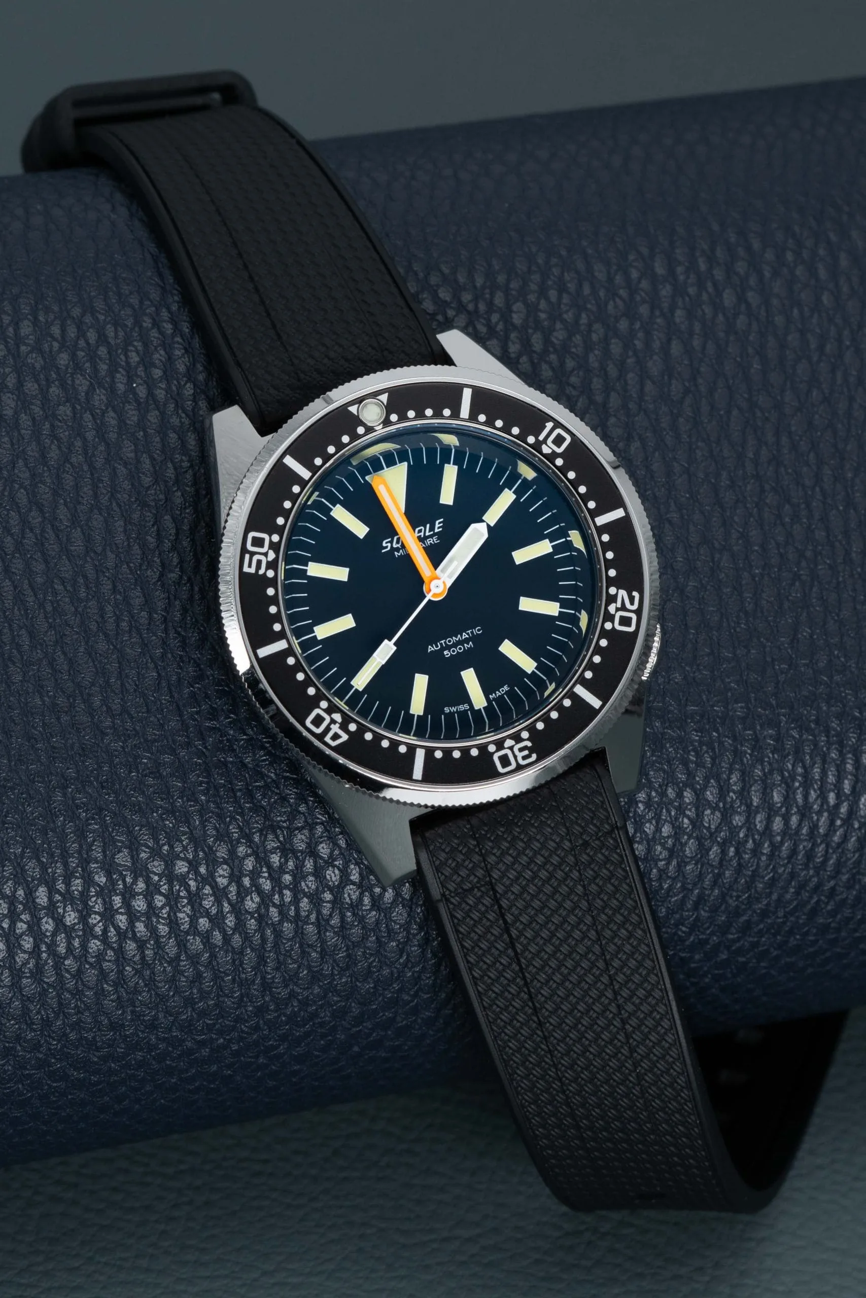 Straight End Rubber Strap 20mm-22mm - Monaco - Black - Image 2