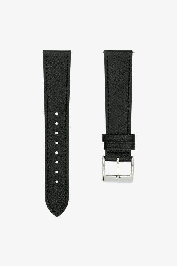 Epsom Leather Watch Strap With Black Stitches