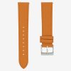 Orange Leather Orange Stiches - Epsom Strap