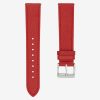 Red Leather Watch Strap - Epsom Texture