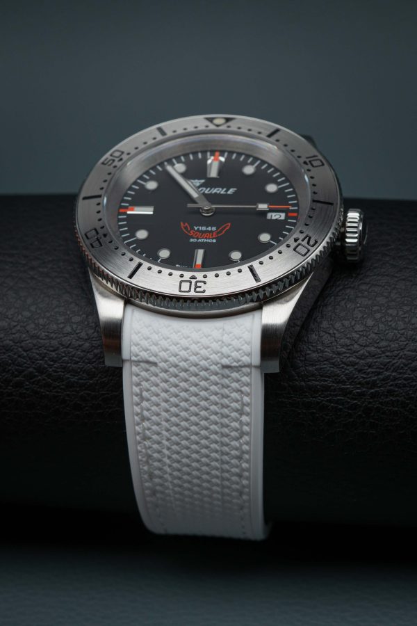 Squale watch strap - Curved - Rubber - textured- Squale 1545