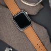 apple watch band - light brown - leather strap - watch strap - epsom leather
