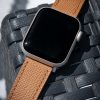 apple watch band - light brown - leather strap - watch strap - epsom leather