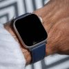 Apple watch band - Navy Blue - leather strap - watch strap - epsom leather