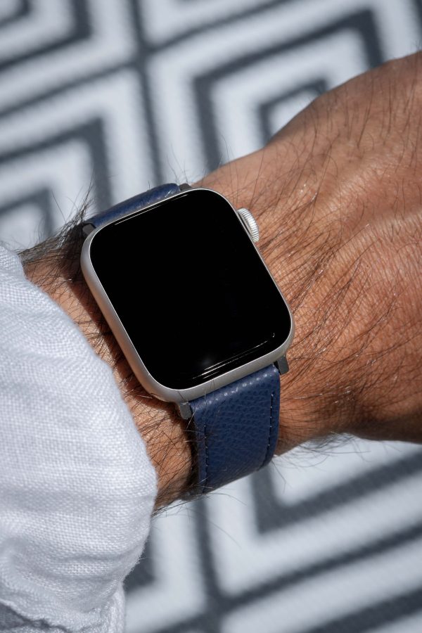 Apple watch band - Navy Blue - leather strap - watch strap - epsom leather